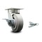 Service Caster 5 Inch Kingpinless Thermoplastic Rubber Wheel Caster with Brake and Swivel Lock SCC-KP30S520-TPRRF-SLB-BSL - alternate 1